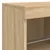 Produktbild 12 för Skänk med LED-belysning sonoma-ek 123x37x67 cm