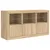Produktbild 5 för Skänk med LED-belysning sonoma-ek 123x37x67 cm