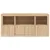 Produktbild 6 för Skänk med LED-belysning sonoma-ek 142,5x37x67 cm