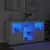 Produktbild 4 för Skänk med LED-belysning vit 123x37x67 cm