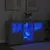 Produktbild 4 för Skänk med LED-belysning grå sonoma 123x37x67 cm