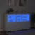 Produktbild 5 för Skänk med LED-belysning vit 162x37x100 cm