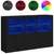 Produktbild 2 för Skänk med LED-belysning svart 162x37x100 cm