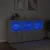 Produktbild 5 för Skänk med LED-belysning grå sonoma 181,5x37x100 cm