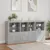 Produktbild 4 för Skänk med LED-belysning betonggrå 202x37x100 cm