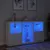 Produktbild 5 för Skänk med LED-belysning vit 181,5x37x100 cm
