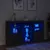 Produktbild 5 för Skänk med LED-belysning svart 181,5x37x100 cm