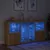 Produktbild 5 för Skänk med LED-belysning sonoma-ek 202x37x100 cm