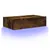 Produktbild 6 för Tv-bänk med LED-belysning rökfärgad ek 60x35x15,5 cm