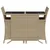 Produktbild 4 för Bistrogrupp med dynor 3 delar beige konstrotting