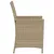 Produktbild 7 för Bistrogrupp med dynor 3 delar beige konstrotting