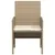 Produktbild 6 för Bistrogrupp med dynor 3 delar beige konstrotting
