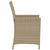 Produktbild 7 för Bistrogrupp med dynor 3 delar beige konstrotting
