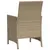 Produktbild 8 för Bistrogrupp med dynor 3 delar beige konstrotting