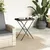 Produktbild 3 för Hopfällbart brickbord brun 65x40x75 cm konstrotting