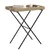 Produktbild 4 för Hopfällbart brickbord beige 65x40x75 cm konstrotting