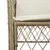 Produktbild 8 för Trädgårdsstolar med dynor 2 st beige konstrotting
