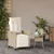 Produktbild 3 för Justerbar trädgårdsstol med fotstöd beige konstrotting