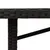 Produktbild 9 för Trädgårdsbord med glasskiva svart 190x80x74 cm konstrotting