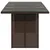 Produktbild 4 för Trädgårdsbord med glasskiva brun 190x80x74 cm konstrotting