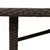 Produktbild 9 för Trädgårdsbord med glasskiva brun 190x80x74 cm konstrotting