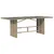 Produktbild 5 för Trädgårdsbord med glasskiva beige 190x80x74 cm konstrotting