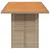 Produktbild 4 för Trädgårdsbord med akaciaträ beige 190x80x74 cm konstrotting