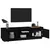 Produktbild 3 för Tv-bänk svart 140x35x40 cm massiv furu