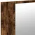 Produktbild 10 för Spegelskåp med LED rökfärgad ek 80x12x45 cm akryl