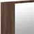 Produktbild 10 för Spegelskåp med LED brun ek 80x12x45 cm akryl