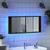 Produktbild 4 för Spegelskåp med LED brun ek 100x12x45 cm