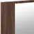 Produktbild 10 för Spegelskåp med LED brun ek 90x12x45 cm akryl