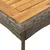 Produktbild 8 för Trädgårdsbord med akaciaträ grå 80x80x75 cm konstrotting
