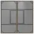 Produktbild 7 för Trädgårdsbord med glasskiva grå 80x80x75 cm konstrotting