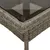 Produktbild 8 för Trädgårdsbord med glasskiva grå 80x80x75 cm konstrotting