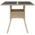 Produktbild 4 för Trädgårdsbord med glasskiva beige 80x80x75 cm konstrotting