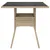 Produktbild 5 för Trädgårdsbord med glasskiva beige 80x80x75 cm konstrotting