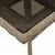 Produktbild 8 för Trädgårdsbord med glasskiva beige 80x80x75 cm konstrotting