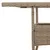 Produktbild 9 för Trädgårdsbord med glasskiva beige 80x80x75 cm konstrotting