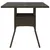 Produktbild 4 för Trädgårdsbord med glasskiva brun 80x80x75 cm konstrotting