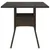 Produktbild 5 för Trädgårdsbord med glasskiva brun 80x80x75 cm konstrotting