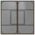 Produktbild 7 för Trädgårdsbord med glasskiva brun 80x80x75 cm konstrotting