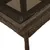 Produktbild 8 för Trädgårdsbord med glasskiva brun 80x80x75 cm konstrotting