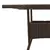 Produktbild 9 för Trädgårdsbord med glasskiva brun 80x80x75 cm konstrotting
