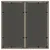 Produktbild 7 för Trädgårdsbord med glasskiva grå 90x90x75 cm konstrotting