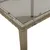 Produktbild 8 för Trädgårdsbord med glasskiva grå 90x90x75 cm konstrotting