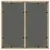 Produktbild 7 för Trädgårdsbord med glasskiva beige 90x90x75 cm konstrotting