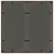 Produktbild 7 för Trädgårdsbord med glasskiva brun 90x90x75 cm konstrotting