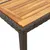 Produktbild 8 för Trädgårdsbord med akaciaträ svart 90x90x75 cm konstrotting