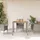 Trädgårdsbord med akaciaträ grå 90x90x75 cm konstrotting